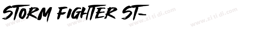 Storm Fighter St字体转换